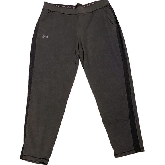 Under Armour UA Wm’s Sz XL Dark Gray Featherweight Stretchy Fleece Fitted Pants - Picture 1 of 5